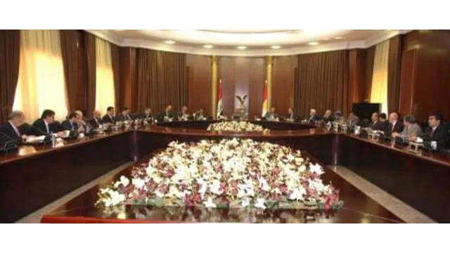 President Barzani meets Kurdish officials in Parliament to discuss the latest developments of the political process in Iraq