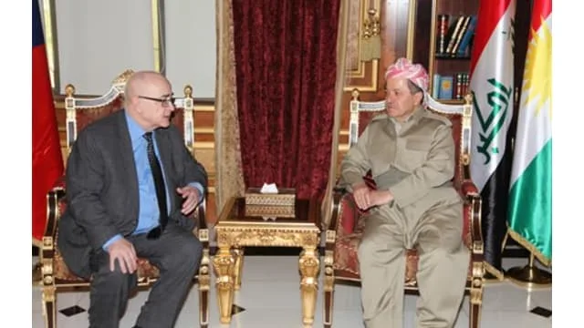 President Barzani receives Czech Republic Ambassador to Iraq