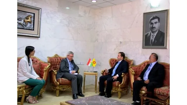 The Kurdistan Democratic Party's Head of Foreign Relations Office Mr Hemin Hawrami received the British General-Consul of Kurdistan Mr Hugh Evans in Erbil.