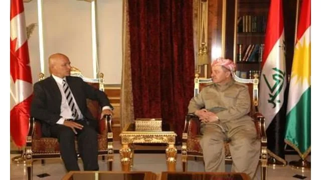 President Barzani meets Canadian Ambassador to Iraq