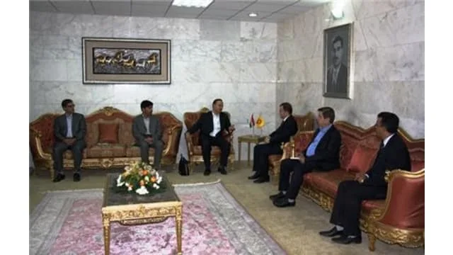 Hemin Hawrami, Head of KDP Foreign Relations Office receives a delegation of 
Diplomats from the Islamic Republic of Iran