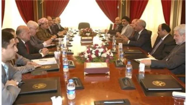 Barzani discusses electoral law with a delegation from Parliament of Iraq