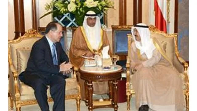 Barzani and Sheikh Sabah discuss bilateral relations