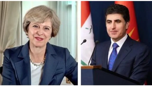 Kurdistan Region Prime Minister Nechirvan Barzani received a phone call from British Minister Theresa May on Tuesday.