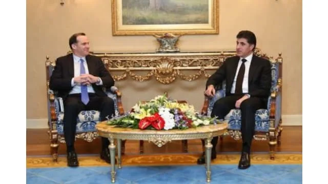 Prime Minister of the Kurdistan Region, Mr. Nichervan Barzani, on Wednesday 17/1/2108 received Mr. Brett McGurk, the US president's envoy to the war against terrorists ISIS Deputy Secretary of State Wandrio Bek and US Ambassador to Iraq.