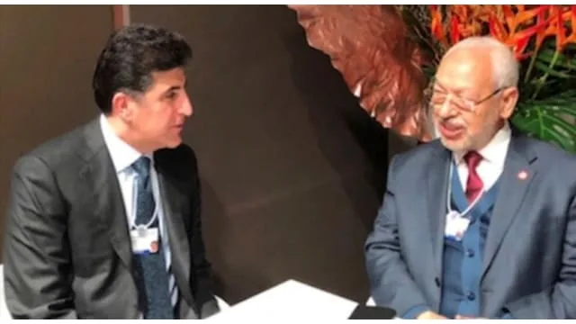 Nechirvan Barzani meets with Mr. Rashid Ghannouchi