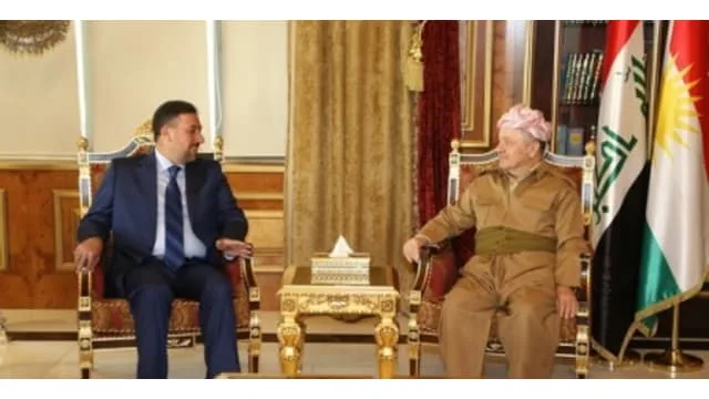 President Massoud Barzani  on Monday 28/5/2018, received  Secretary-General of the Arab Project in Iraq Khamis Khanjar.