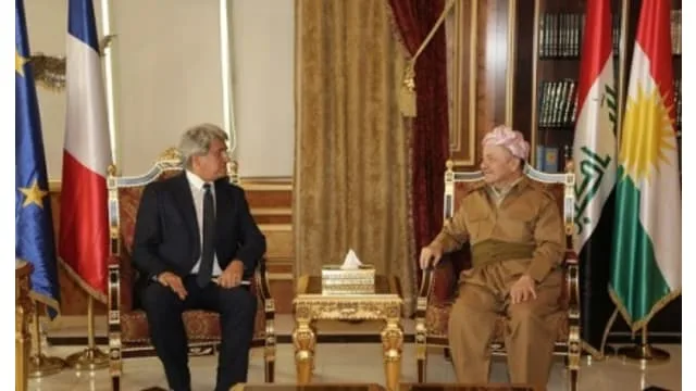 His Excellency President Massoud Barzani received Bruno Aubert the French ambassador in Iraq