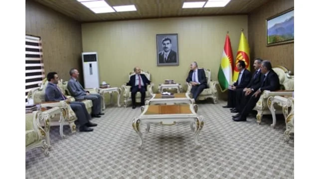The new Acting Head of Mission at the Consulate General of Hungary in Erbil visits KDP Foreign Relations Office in Pirmam
