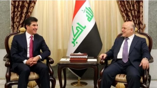 Prime Minister Nechirvan Barzani visited Baghdad and met with the Iraqi Prime Minister Haider Al-Abadi to discuss bilateral relations.