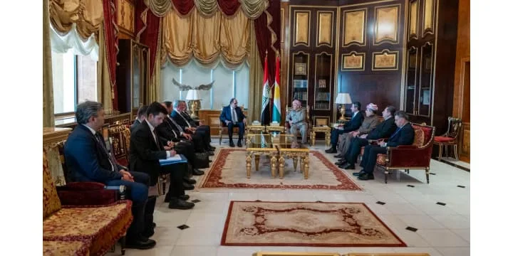 President Masoud Barzani Receives Head of National Intelligence Organisation of Türkiye